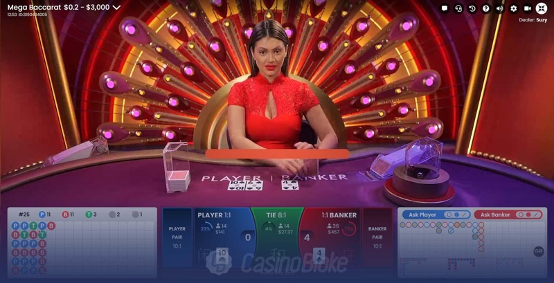 Gioca a Mega Baccarat Roulette Online con Soldi Veri
